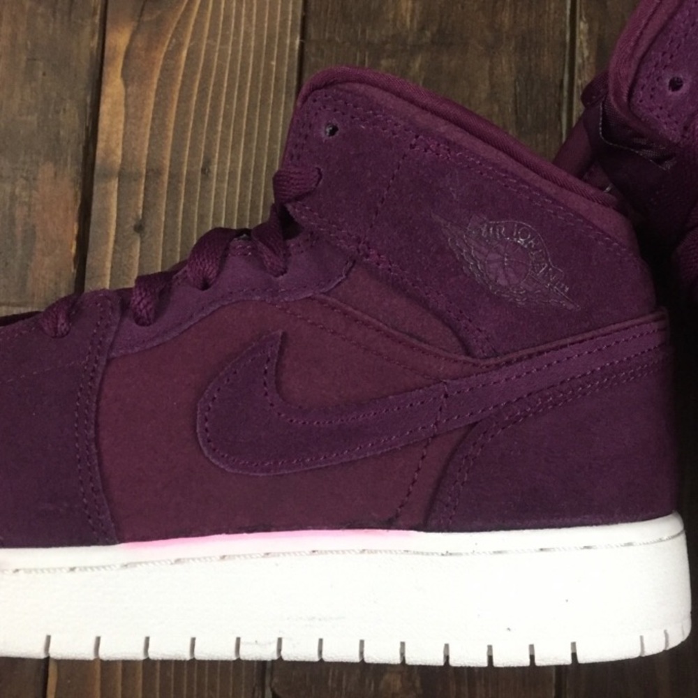 Jordan retro 1 mid Bordeaux/Sail - Picture 4 of 8